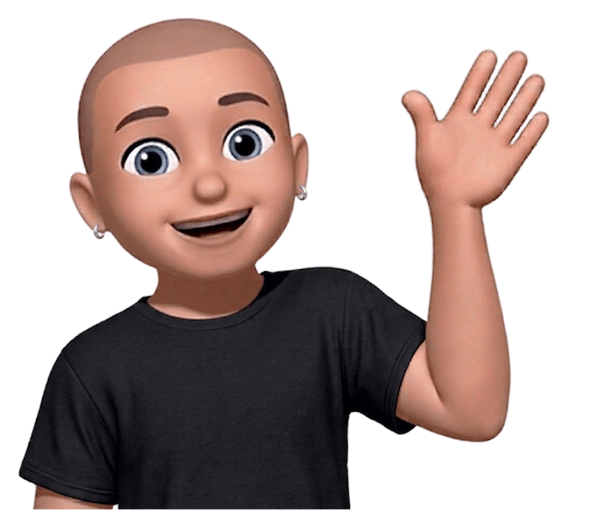 Jacob's Memoji, waving